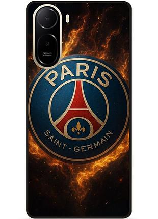 Силіконовий чохол бампер для xiaomi poco c81 pro з малюнком psg псж