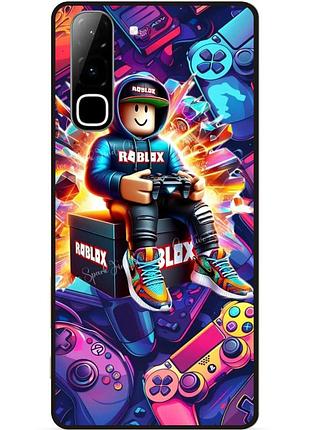 Силіконовий чохол бампер для infinix hot 70 (x6895) з картинкою roblox роблокс