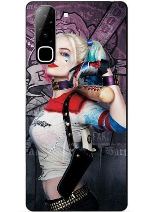 Чехол силиконовый бампер для infinix hot 70 (x6895) с рисунком харли квинн