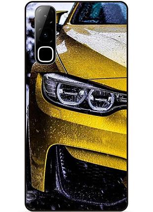 Чехол силиконовый бампер для infinix hot 70 (x6895) с рисунком bmw бмв машина авто