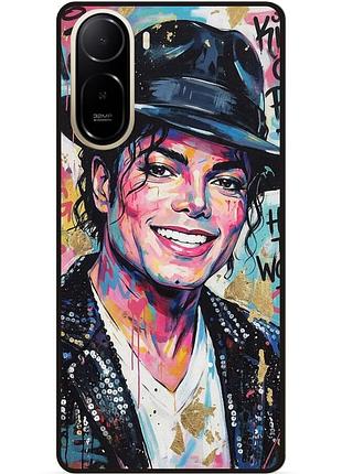 Силіконовий бампер чохол для xiaomi poco c81 pro з картинкою michael jackson майкл джексон