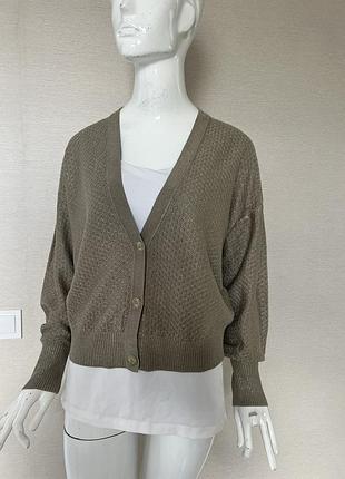 Вʼязаний кардиган з люрексом esprit