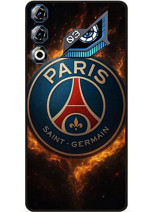 Силіконовий чохол бампер для zte nubia neo 3 gt 5g з малюнком psg псж