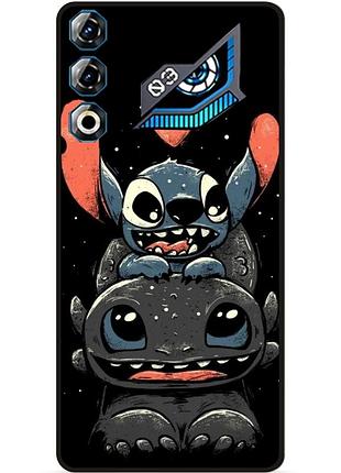 Силіконовий бампер чохол для zte nubia neo 3 gt 5g з малюнком stitch стіч