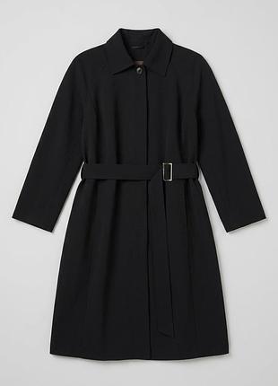 1+1=3! чорний базовий плащ тренч per una m&s