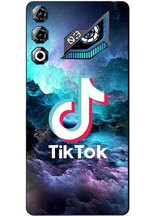 Чехол силиконовый бампер для zte nubia neo 3 gt 5g с рисунком tik tok тик ток