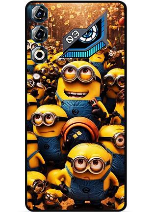 Силіконовий чохол бампер для zte nubia neo 3 gt 5g з малюнком міньйони minion