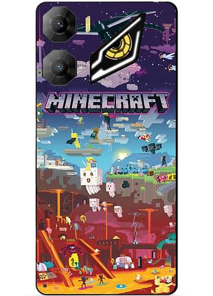 Силиконовый бампер чехол для zte nubia neo 3 5g игра minecraft майнкрафт