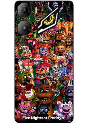 Чехол силиконовый бампер для zte nubia neo 3 5g с рисунком аниматроники freddy фредди