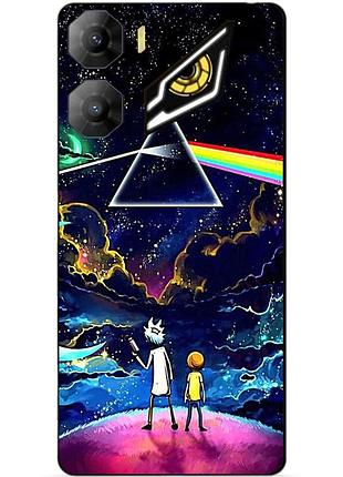 Силиконовый бампер чехол для zte nubia neo 3 5g с рисунком рик и морти rick and morty