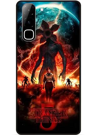 Силіконовий бампер чохол для infinix hot 70 (x6895) з картинкою дивні дива дивні справи