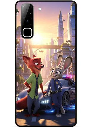 Силіконовий бампер чохол для infinix hot 70 (x6895) з картинкою звірополіс джуді