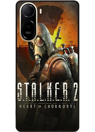 Силіконовий чохол бампер для xiaomi poco c81 pro з картинкою stalker сталкер