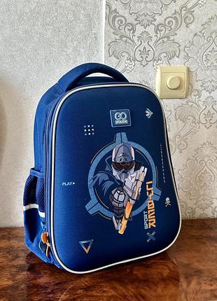 Напівкаркасний ортопедичний рюкзак gopack education cyber game (go24-165m-8)
