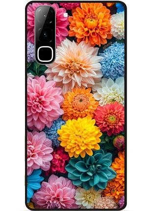 Силіконовий чохол бампер для infinix hot 70 (x6895) з малюнком квіти георгини