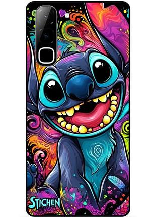 Чехол силиконовый бампер для infinix hot 70 (x6895) с рисунком стич stitch