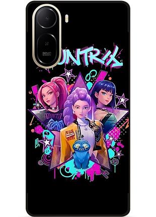 Силиконовый бампер чехол для xiaomi poco c81 pro с рисунком demon hunters k-pop