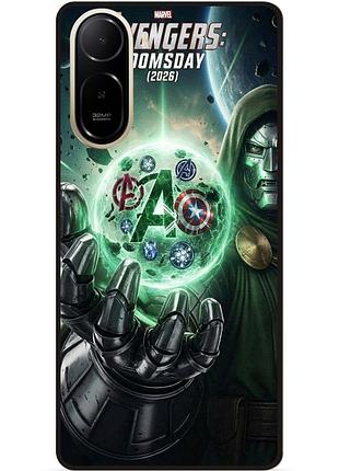 Силіконовий чохол бампер для xiaomi poco c81 pro з картинкою avengers doomsday мстители