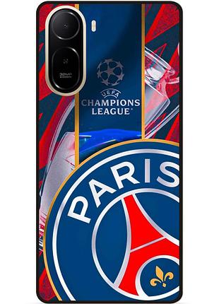 Силіконовий чохол бампер для xiaomi poco c81 pro з малюнком псж psg