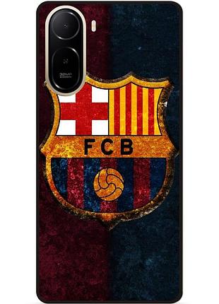 Чехол силиконовый бампер для xiaomi poco c81 pro с рисунком барселона barcelona