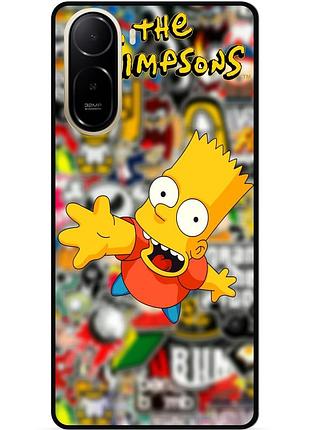 Чехол силиконовый бампер для xiaomi poco c81 pro с рисунком симпсоны simpsons бард