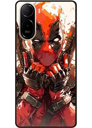 Силиконовый бампер чехол для xiaomi poco c81 pro с рисунком дэдпул deadpool