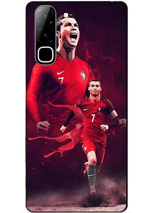 Силіконовий чохол бампер для infinix hot 70 (x6895) з малюнком ronaldo португалія роналдо