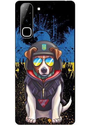 Чехол силиконовый бампер для infinix hot 70 (x6895) с рисунком пес патрон
