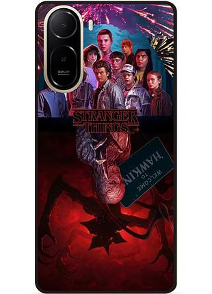 Силиконовый чехол для xiaomi poco c81 pro с рисунком stranger things очень странные дела