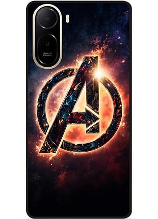 Чехол силиконовый бампер для xiaomi poco c81 pro с рисунком avengers doomsday мстители
