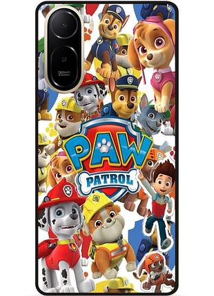 Силиконовый чехол бампер для xiaomi poco c81 pro с картинкой щенячий патруль paw patrol