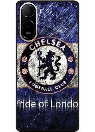Чехол силиконовый бампер для xiaomi poco c81 pro с рисунком челси chelsea