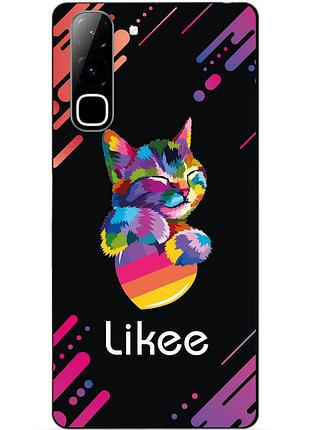 Силіконовий чохол бампер для infinix hot 70 (x6895) з малюнком likee лайки