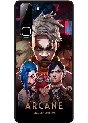 Силиконовый бампер чехол для infinix hot 70 (x6895) arcane аркейн