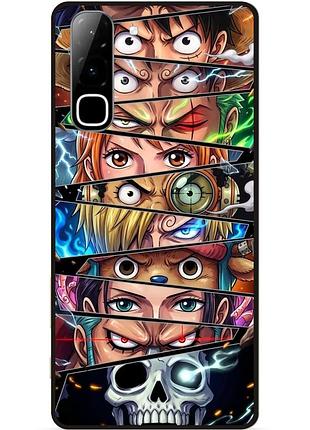 Силиконовый бампер чехол для infinix hot 70 (x6895) с рисунком one piece большой куш