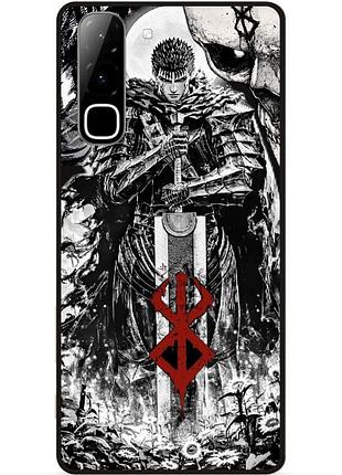 Силиконовый бампер чехол для infinix hot 70 (x6895) с рисунком berserk берсерк манга