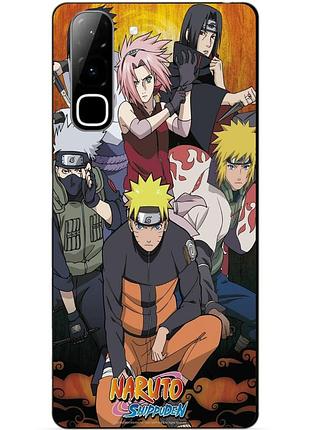 Чехол силиконовый бампер для infinix hot 70 (x6895) с рисунком naruto наруто аниме