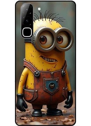 Чехол силиконовый бампер для infinix hot 70 (x6895) с рисунком миньон кевин minion