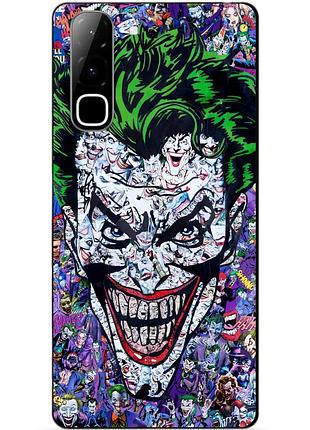 Чехол силиконовый бампер для infinix hot 70 (x6895) с рисунком джокер joker