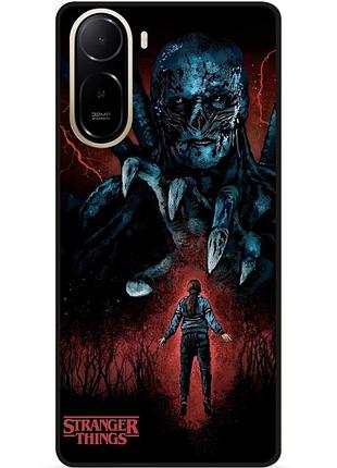 Силиконовый чехол бампер для xiaomi poco c81 pro с картинкой очень странные дела дивні дива