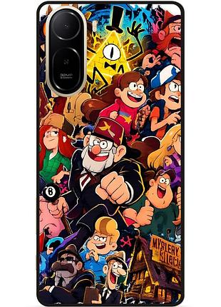 Силиконовый чехол бампер для xiaomi poco c81 pro с рисунком гравити фолз gravity falls