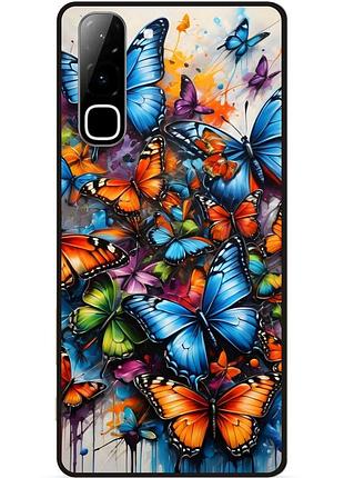 Силіконовий чохол для infinix hot 70 (x6895) з малюнком бабочки метелики