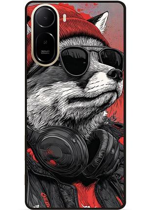 Силіконовий чохол бампер для xiaomi poco c81 pro з малюнком енот