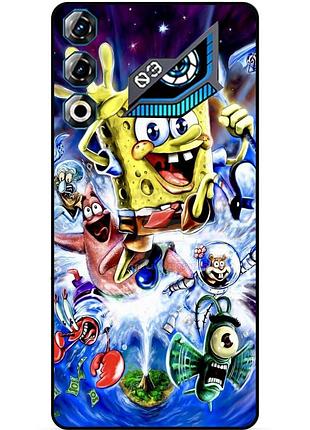 Силиконовый чехол для zte nubia neo 3 gt 5g с рисунком sponge bob губка боб