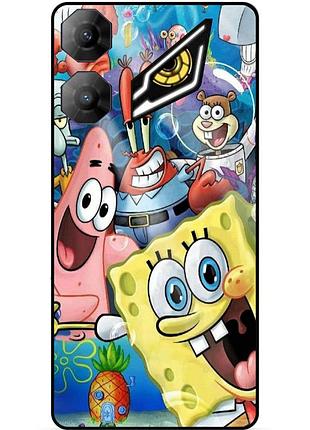 Силиконовый бампер чехол для zte nubia neo 3 5g с рисунком губка боб sponge bob