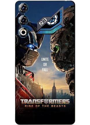 Чехол силиконовый бампер для zte nubia neo 3 gt 5g с рисунком звероботы трансформеры transformers