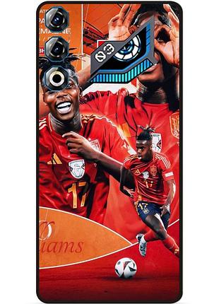 Силиконовый чехол бампер для zte nubia neo 3 gt 5g с рисунком нико уильямс nico williams