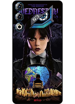 Чехол силиконовый бампер для zte nubia neo 3 gt 5g с рисунком уэнздей wednesday