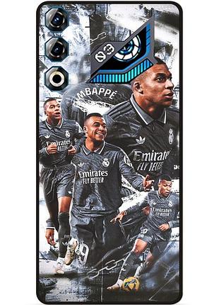 Силіконовий чохол бампер для zte nubia neo 3 gt 5g з малюнком mbappe real мбаппе