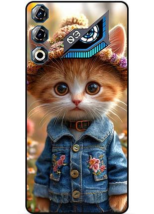 Силіконовий бампер чохол для zte nubia neo 3 gt 5g з малюнком котики